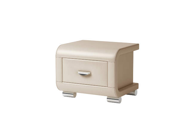Тумба Orma Soft 3, цвет: Экокожа Бежевый перламутр