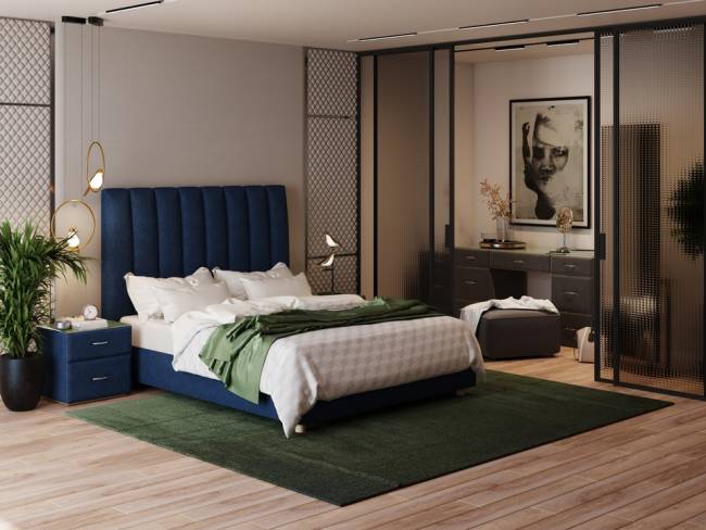 Изголовье Astra Light с основанием Raibox с п/м Изголовье Astra Light с основанием Raibox с п/м