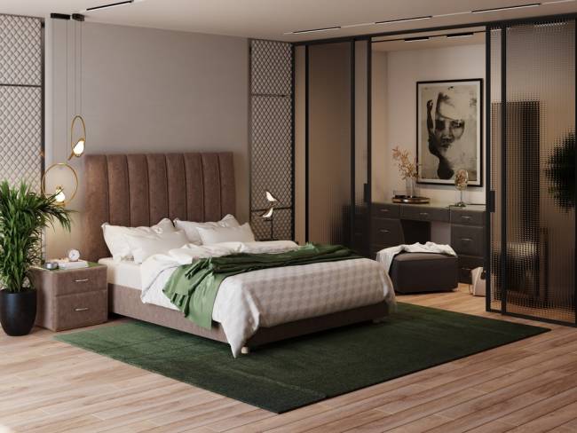 Изголовье Astra Light с основанием Raibox с п/м Изголовье Astra Light с основанием Raibox с п/м