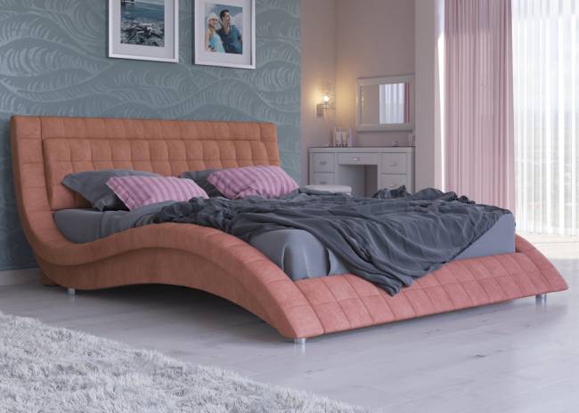 Кровать Атлантико, цвет: Лофти Рыжий