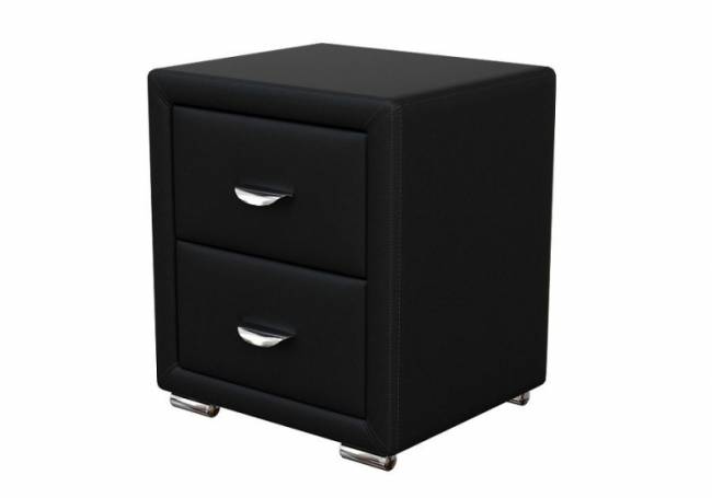 Тумба Orma Soft 2, цвет: Экокожа Черный