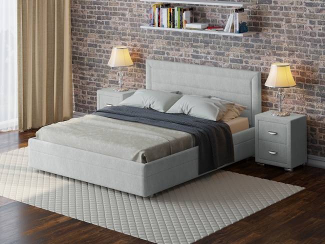 Кровать Life 2, цвет: Глазго Серый Кровать Life 2, цвет: Глазго Серый