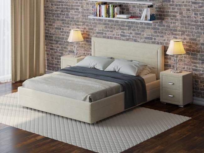 Кровать Life 2, цвет: Лофти Лен Кровать Life 2, цвет: Лофти Лен