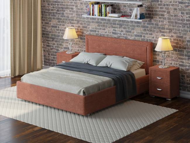 Кровать Life 2, цвет: Лофти Рыжий Кровать Life 2, цвет: Лофти Рыжий