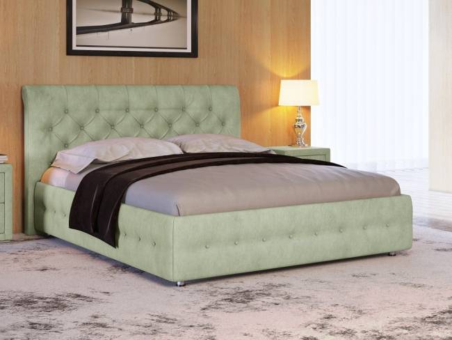 Кровать Life 4 Box, цвет: Велюр Олива Кровать Life 4 Box, цвет: Велюр Олива