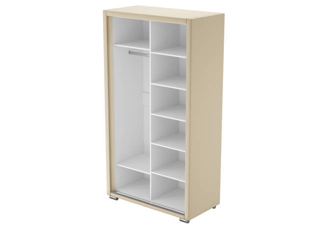 Шкаф купе 2-ух дв. Orma Soft 2 (2 зеркала), внутреннее наполнение Шкаф купе 2-ух дв. Orma Soft 2 (2 зеркала), внутреннее наполнение