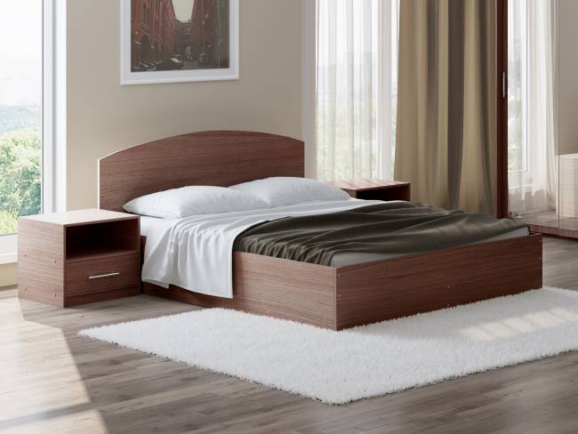 Кровать Этюд с подъёмным механизмом, цвет: Ясень Шимо темный