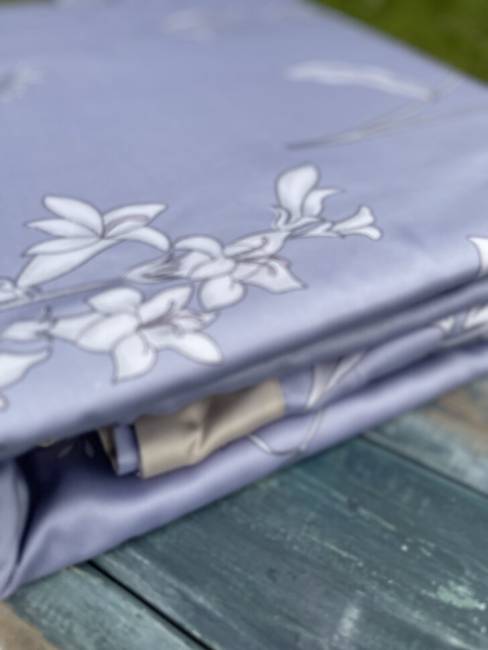 Комплект постельного белья из тенселя Голубой Комплект постельного белья из тенселя Голубой