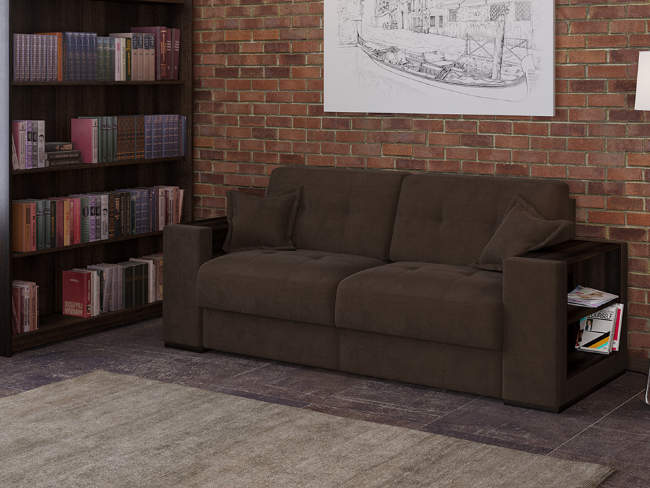 Диван Synergy Life, цвет: ткань-велюр Forest 520