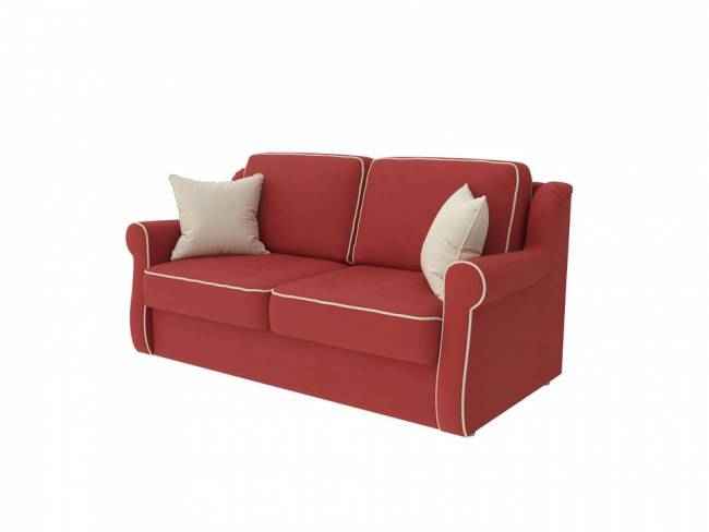 Диван Synergy Grace  с механизмом и матрасом ткань велюр Forest 13 цвет красный
