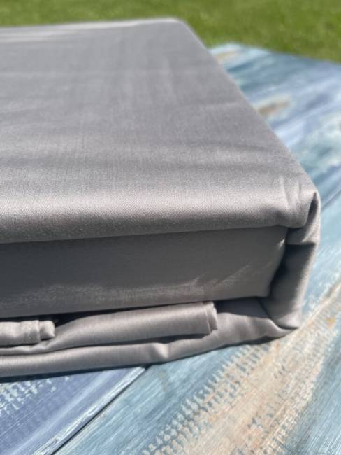 Комплект постельного белья из хлопка Серый Комплект постельного белья из хлопка Серый