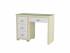 Туалетный стол OrmaSoft-2 (4 ящика) левый, цвет: Экокожа Кремовый/Белый