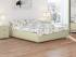 Кровать Como 1 Base, цвет: Экокожа Кремовая