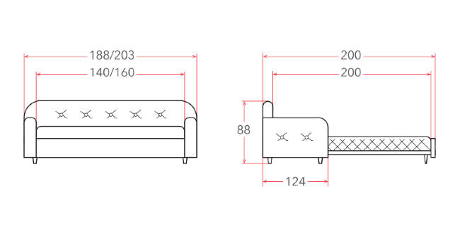 Диван-софа Ergonomic ambition