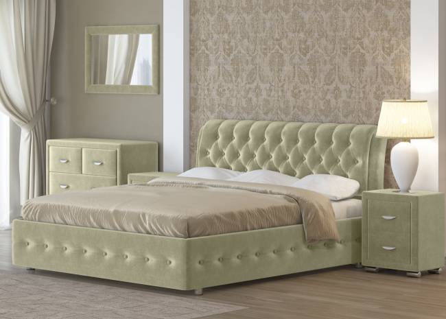 Кровать Como 4, цвет: Лофти Олива 