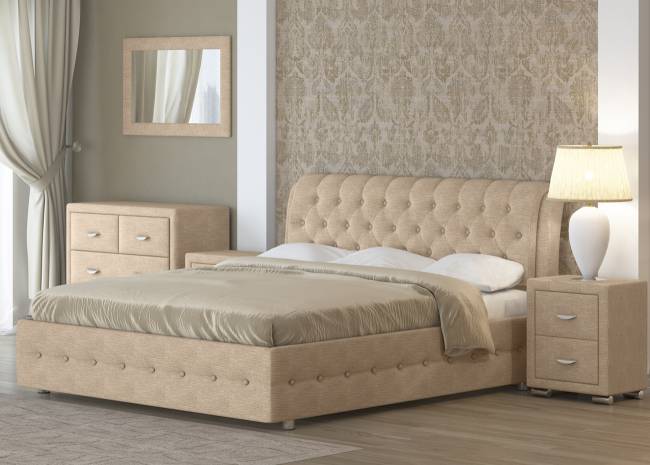 Кровать Como 4, цвет: Глазго Бежевый