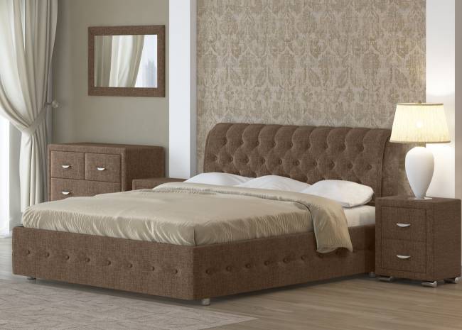 Кровать Como 4, цвет: Глазго Коричневый