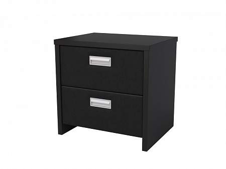 Тумба Como/Veda (2 ящика), цвет: ЛДСП Черный/Экокожа Черный Тумба Como/Veda (2 ящика), цвет: ЛДСП Черный/Экокожа Черный
